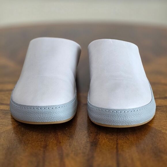 Olukai Hamani Leather Slip-on Mules Men's Size 9 Smoke / Storm Gray / Beige New - Picture 3 of 14